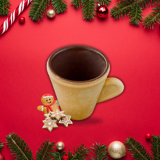 Edible Cup Set for Hot Beverages, Milk Chocolate